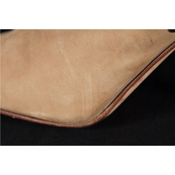 JIMMY CHOO Camel Suede Studded Detail Pointed Toe High Heel Knee Boots 37 - Picture 8 of 13